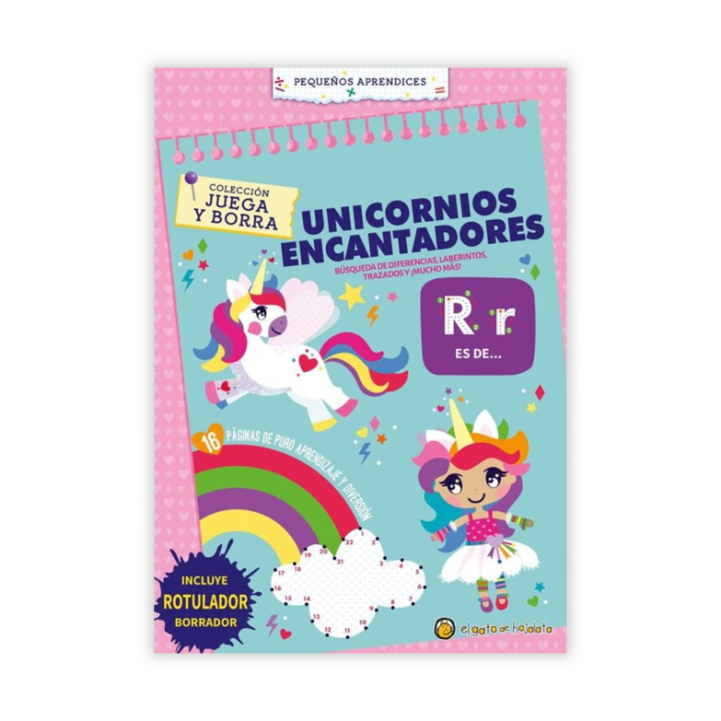 Juega y borra. Unicornios encantadores