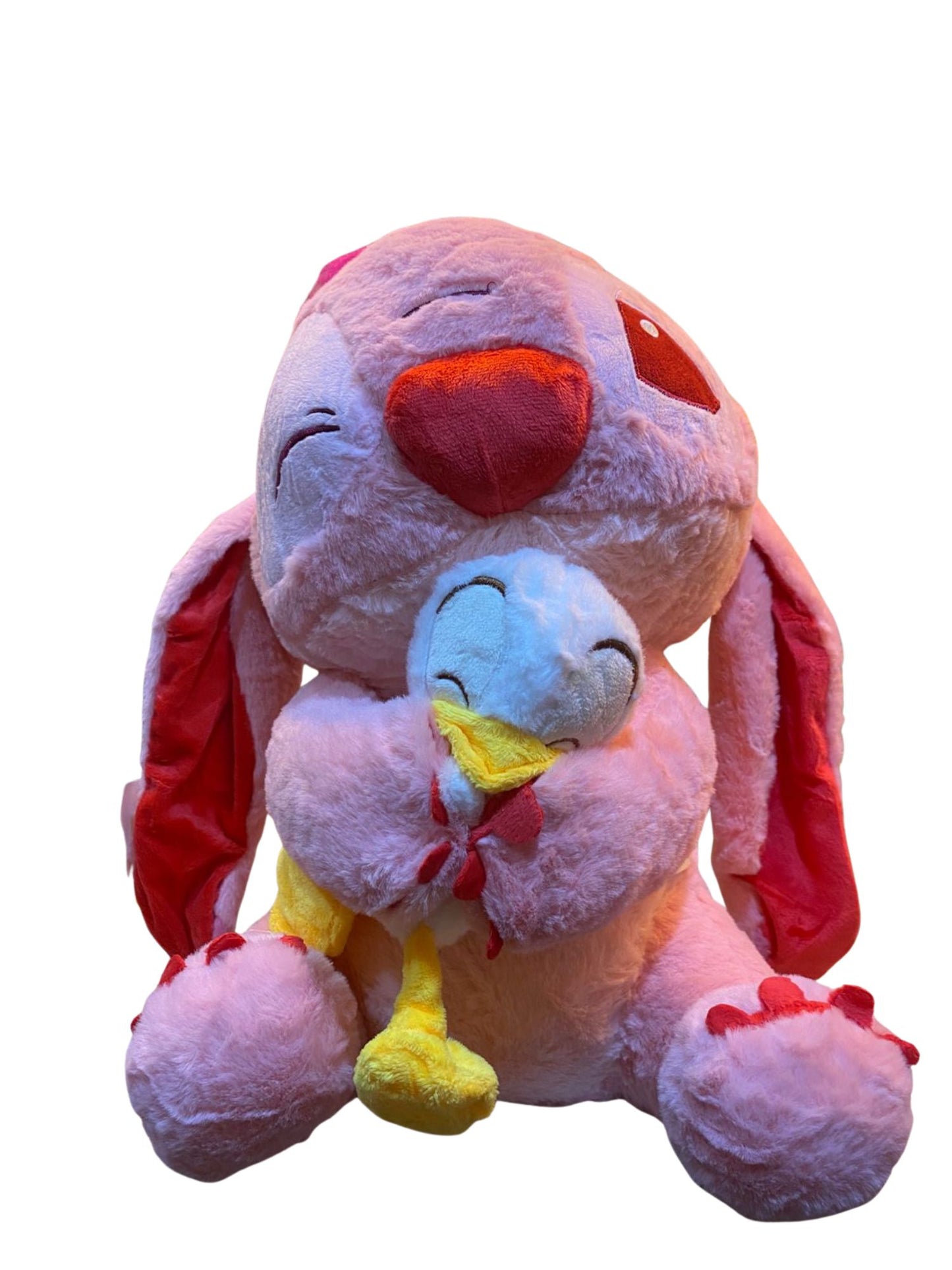 ⭐ Peluche Angel abrazando patito