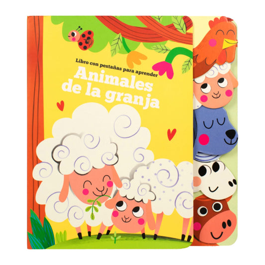 Animales De La Granja. Libro Con Pestañas Para Aprender / Pd.