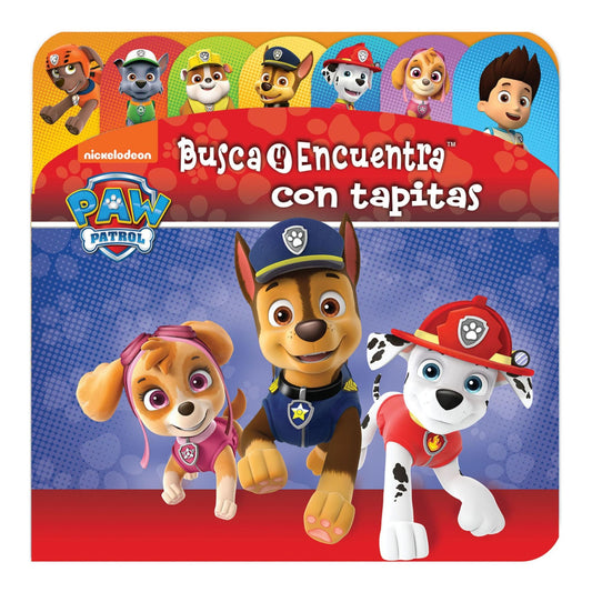 Busca y encuentra con tapitas. Paw patrol