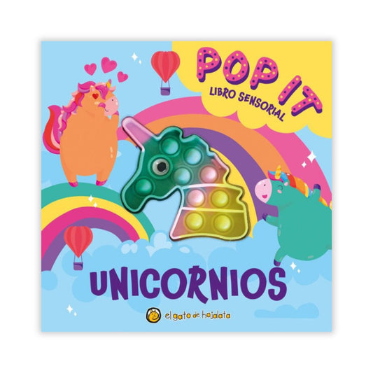 Unicornios / Pd. (pop It Libro Sensorial Con Burbujas)