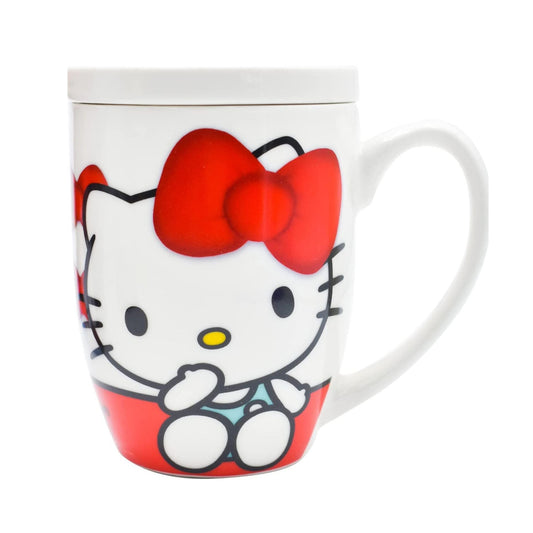 Taza Con Tapa Y Caja De Regalo Hello Kitty