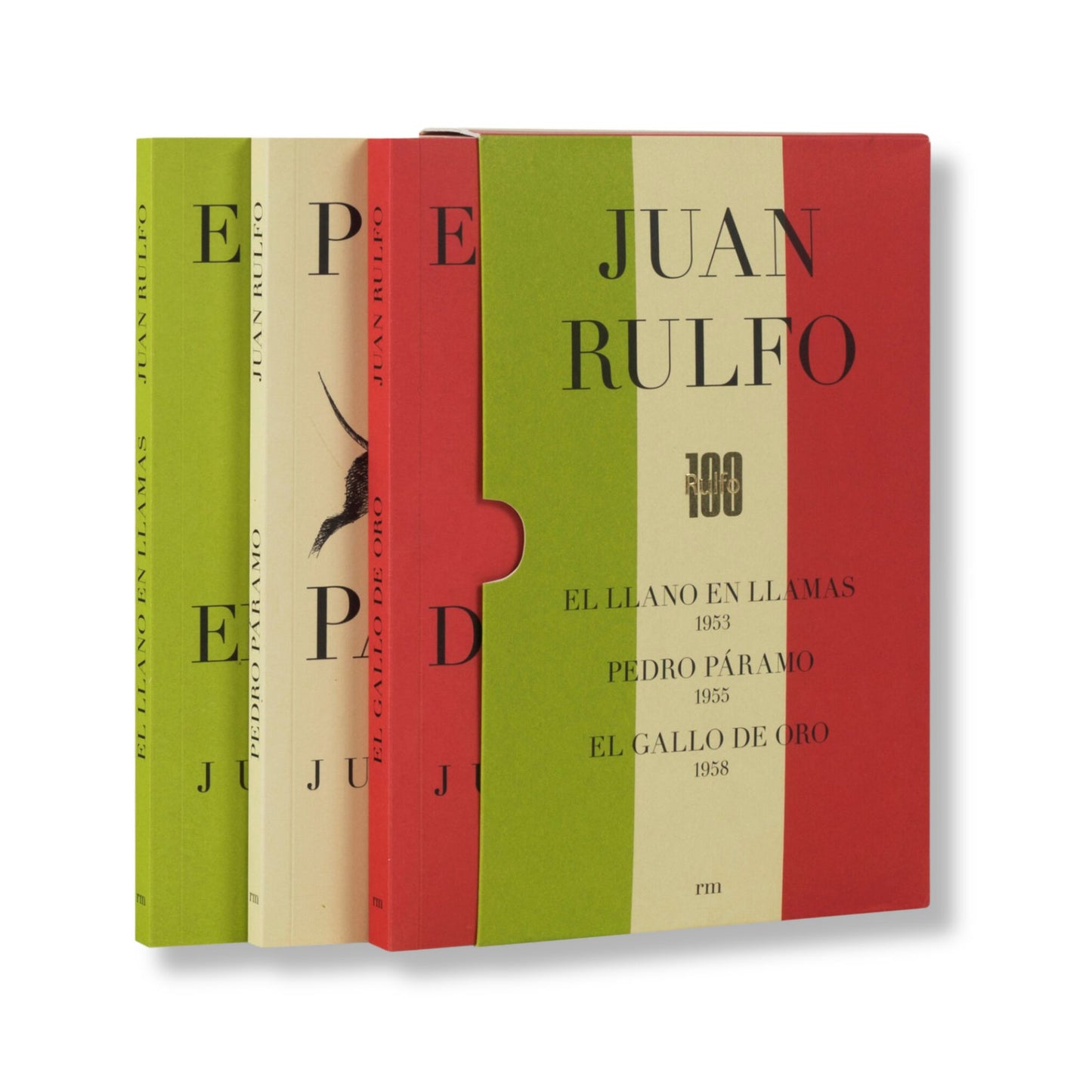 Juan Rulfo Edición Centenario / 3 Vols. El Llano En Llamas / Pedro Páramo / El Gallo De Oro
