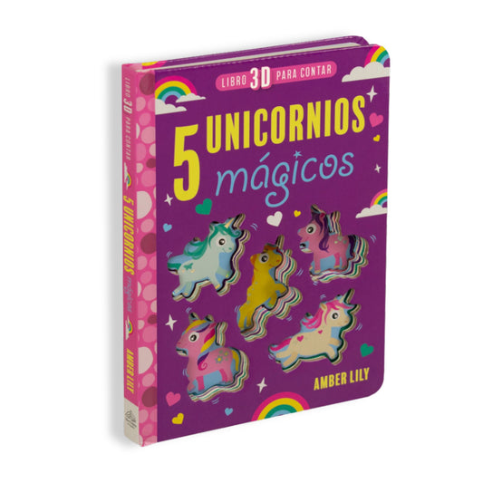 Libro 3d Para Contar. 5 Unicornios Mágicos / Pd.