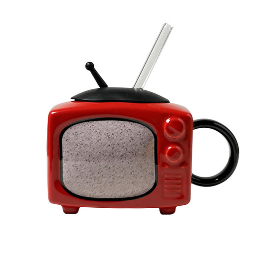 Taza Retro T.V Roja