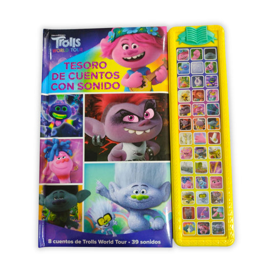 Tesoro De Cuentos Con Sonido Trolls - Libro Infantil